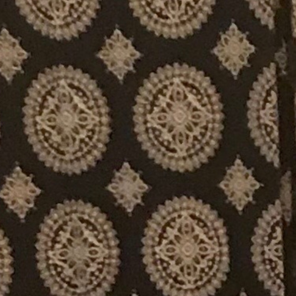 Floor length pattern dress